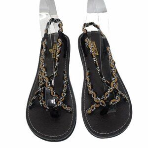 Freeway The Original Braided Sandal Women Size Small (7-7.5)